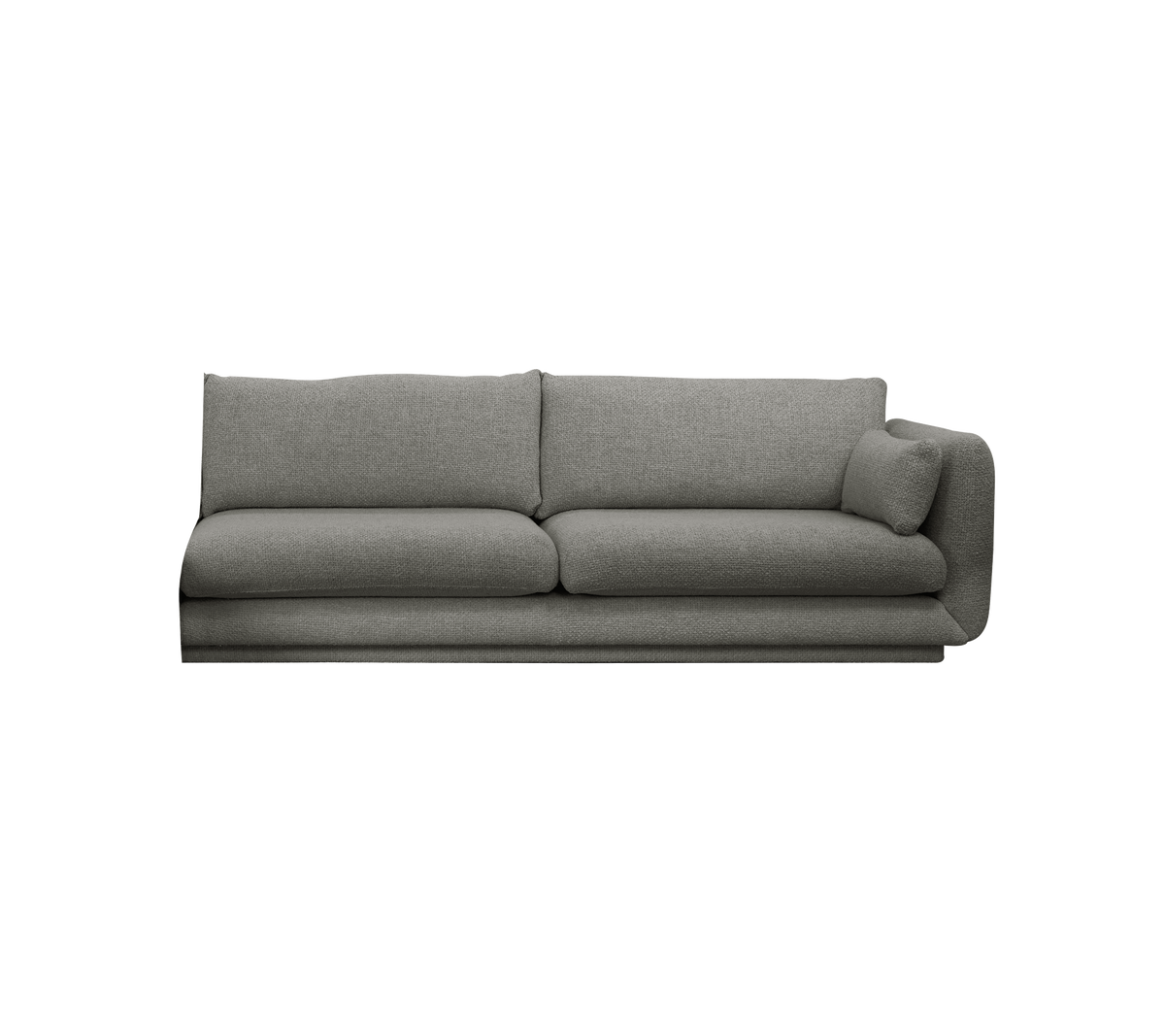 Cane-line Bloom 3-seter sofamodul venstre m/sokkel, 240 cm – Light grey, Essence