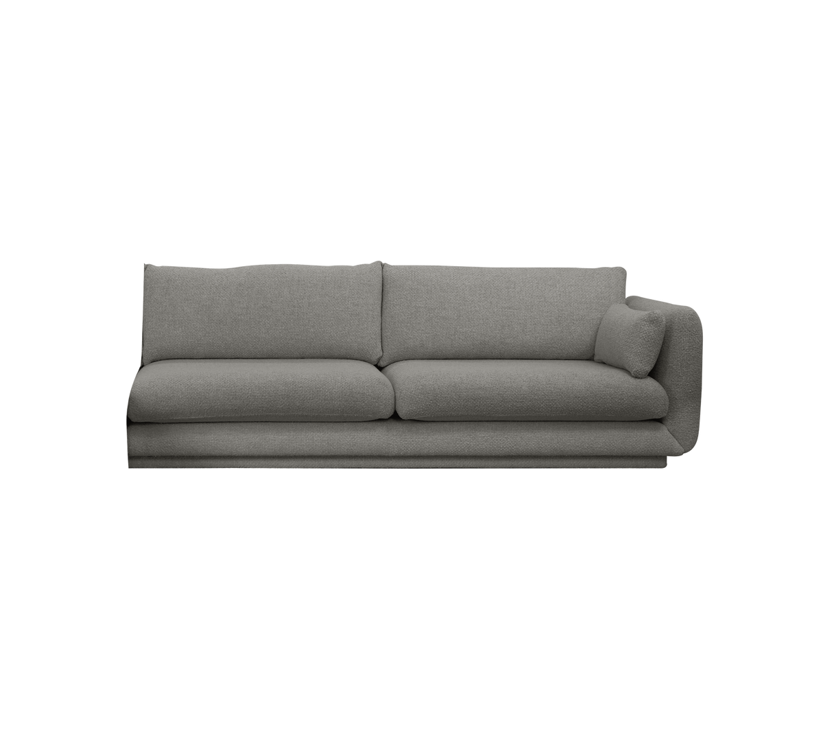 Cane-line Bloom 3-seter sofamodul venstre m/sokkel, 240 cm – Grey, Essence