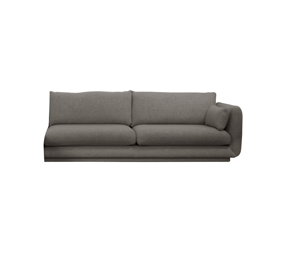 Cane-line Bloom 3-seter sofamodul venstre m/sokkel, 240 cm – Light brown, Essence