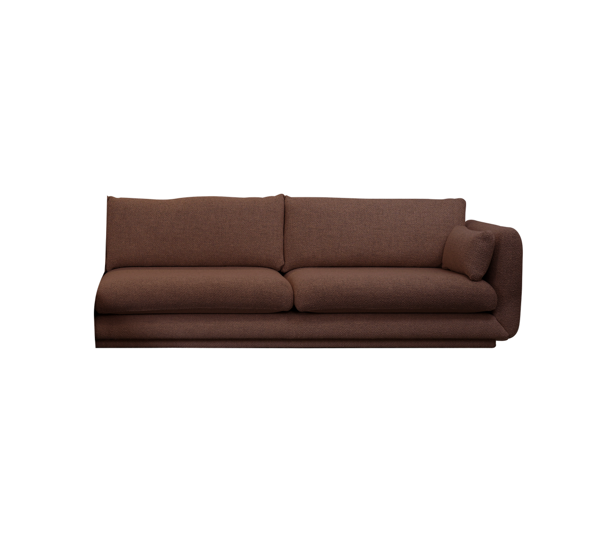 Cane-line Bloom 3-seter sofamodul venstre m/sokkel, 240 cm – Desert red, Emmi