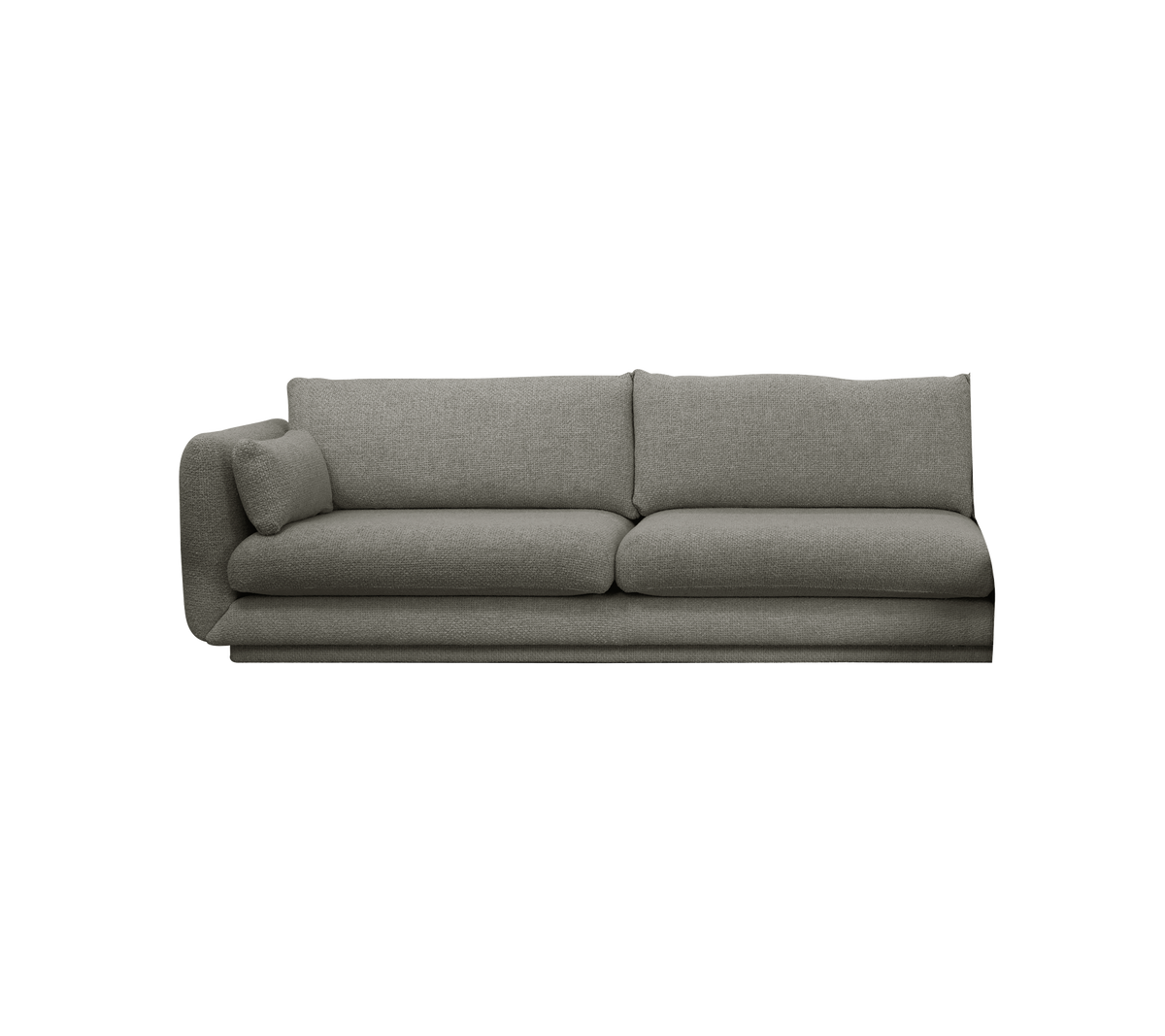 Cane-line Bloom 3-seter sofamodul høyre m/sokkel, 240 cm – Light grey, Essence