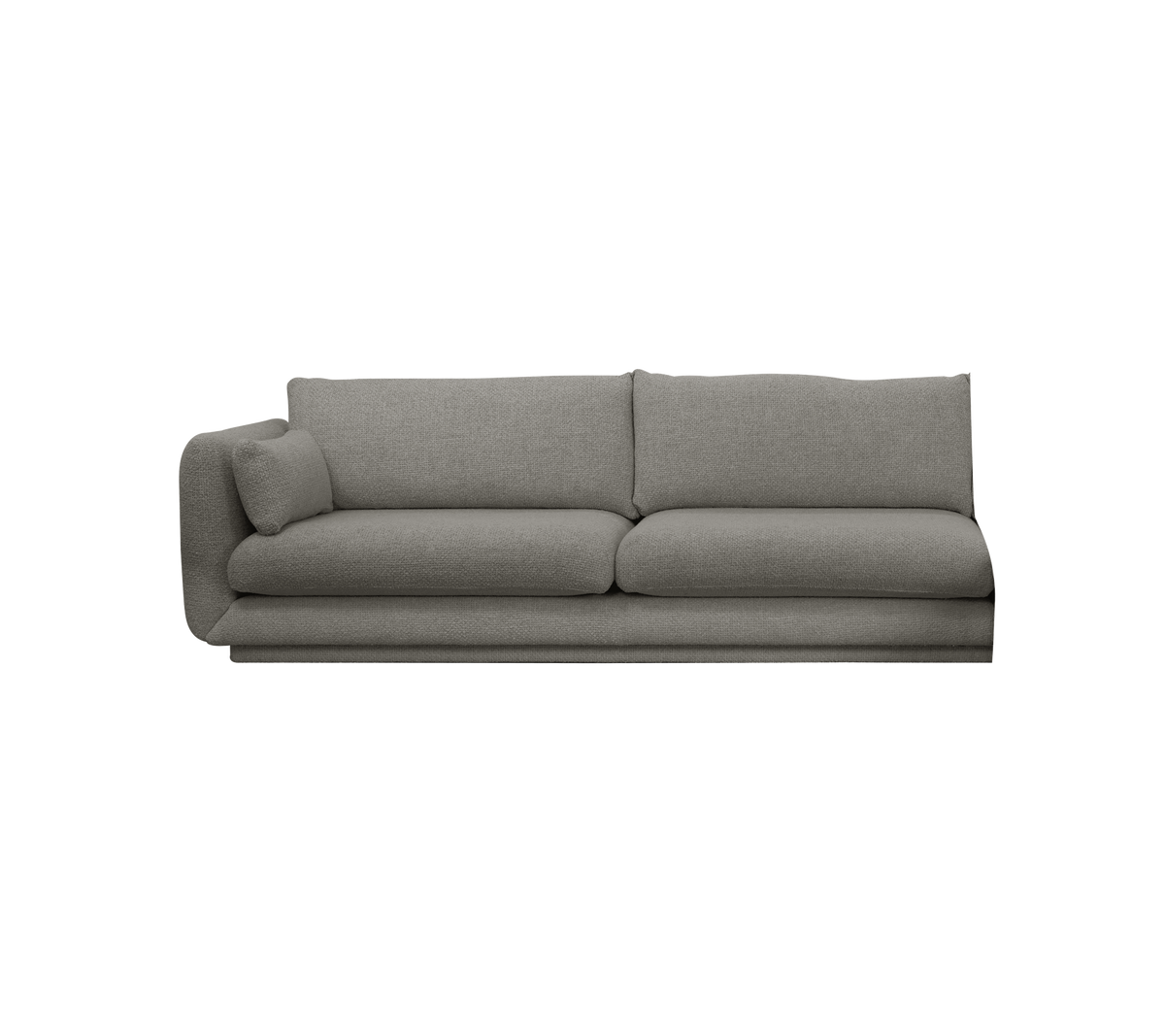 Cane-line Bloom 3-seter sofamodul høyre m/sokkel, 240 cm – Grey, Essence