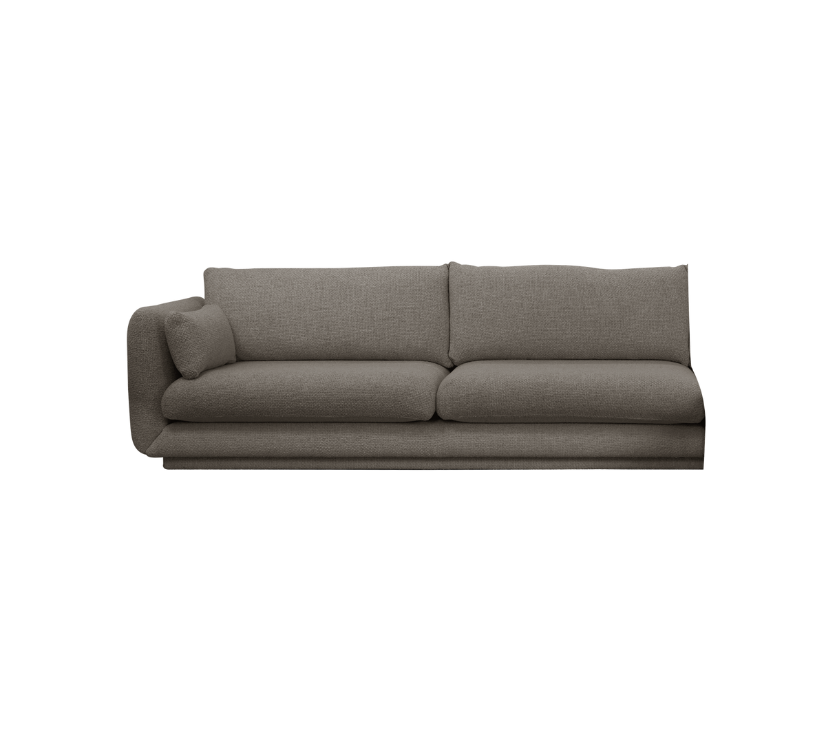 Cane-line Bloom 3-seter sofamodul høyre m/sokkel, 240 cm – Light brown, Essence