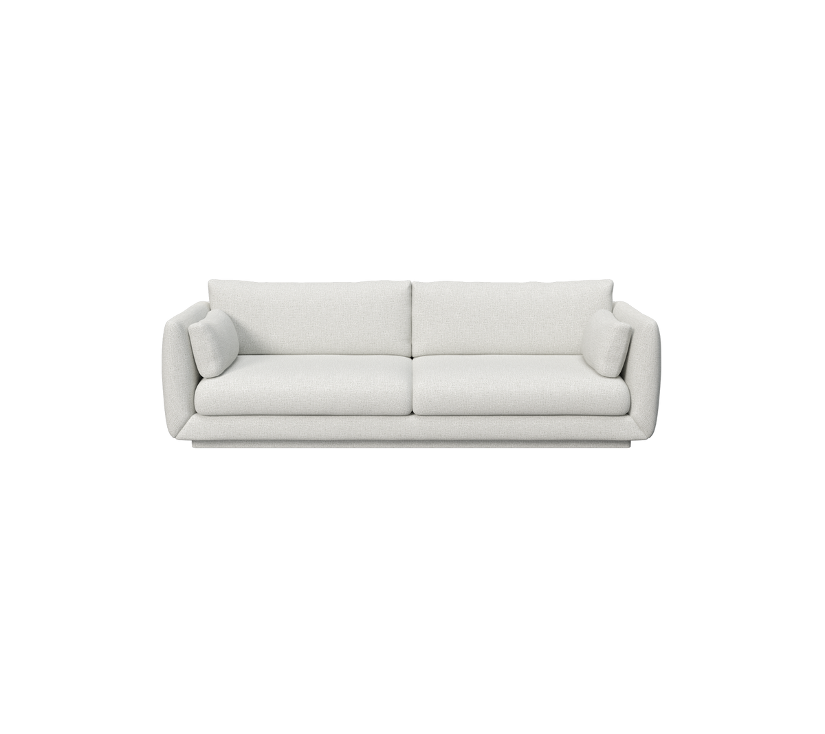 Cane-line Bloom 3-seter sofa m/sokkel, 250 cm – Light grey, Ambience