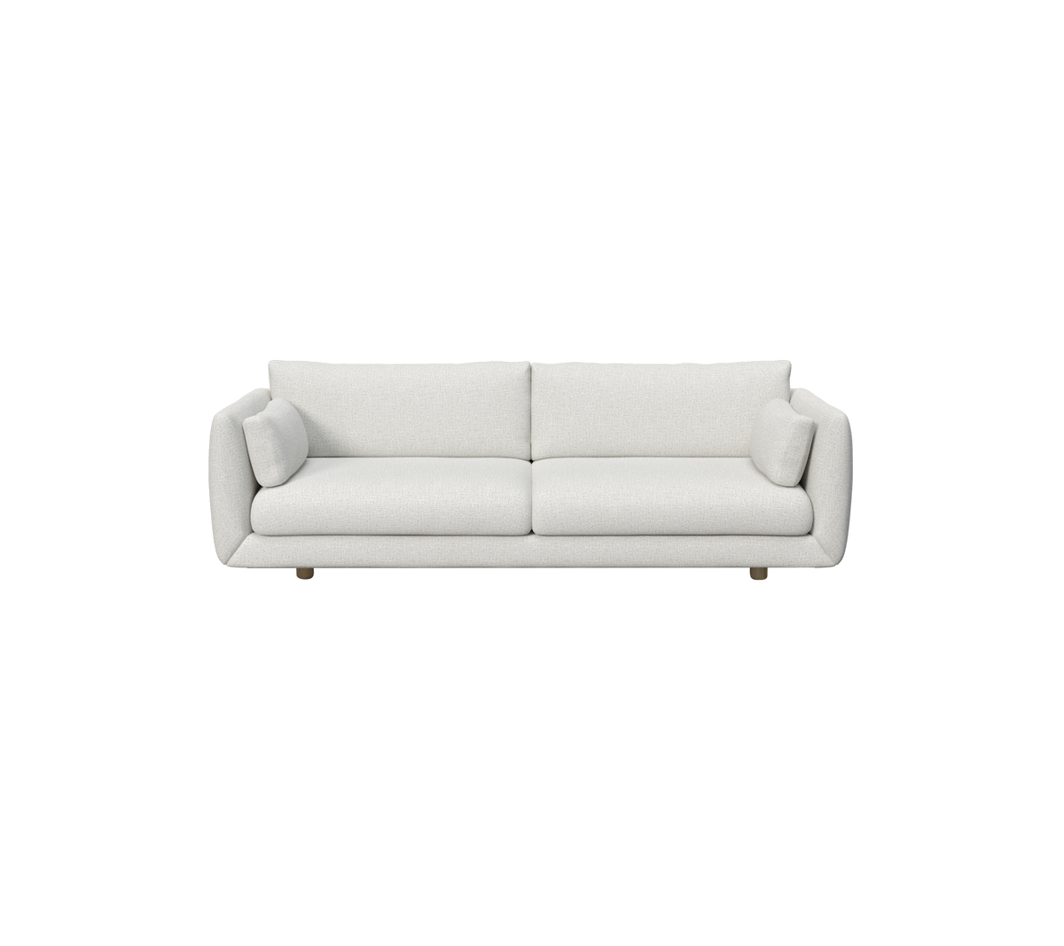 Cane-line Bloom 3-seter sofa m/teakbein, 250 cm – Light grey, Ambience