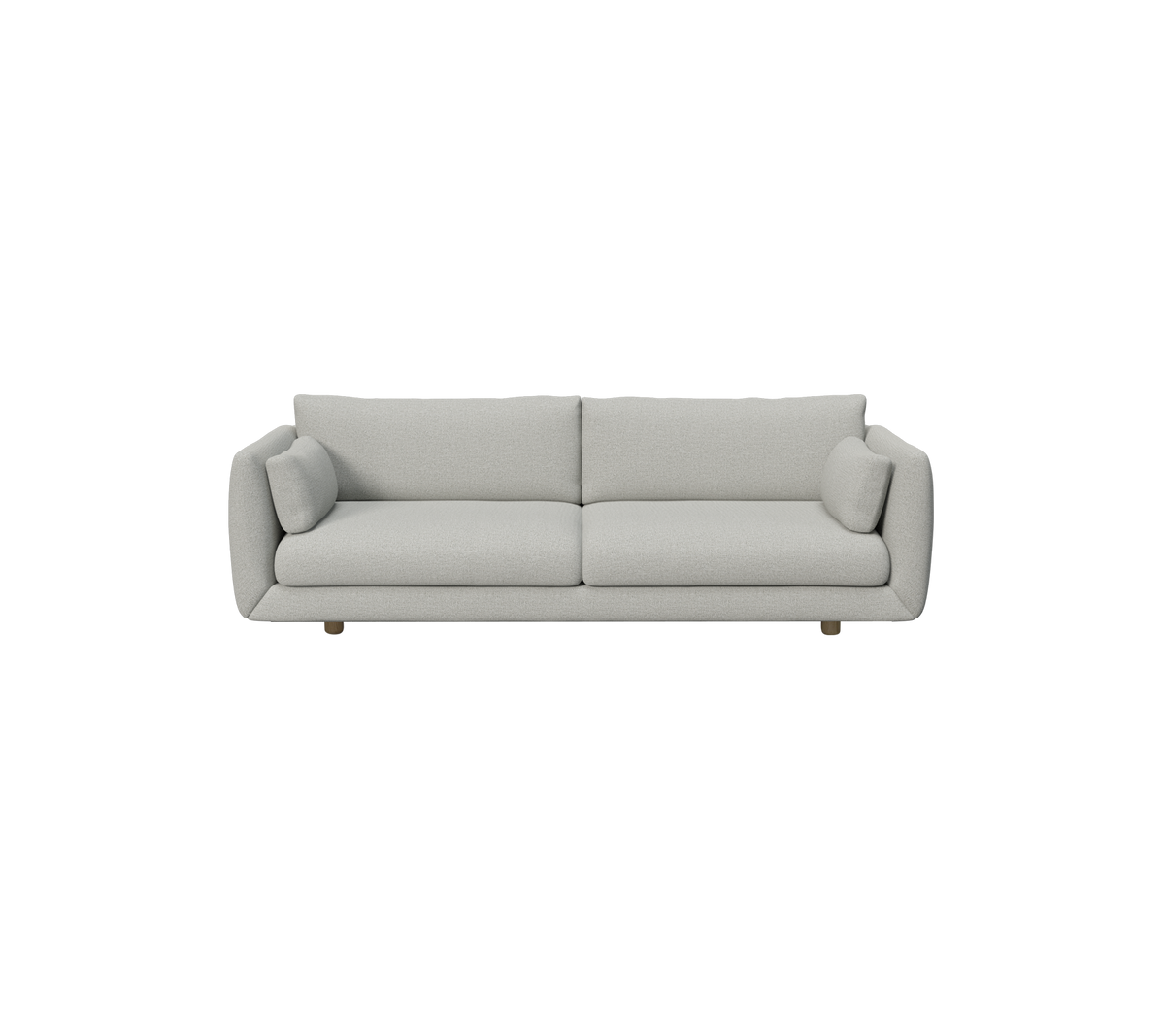 Cane-line Bloom 3-seter sofa m/teakbein, 250 cm – Light grey, Essence