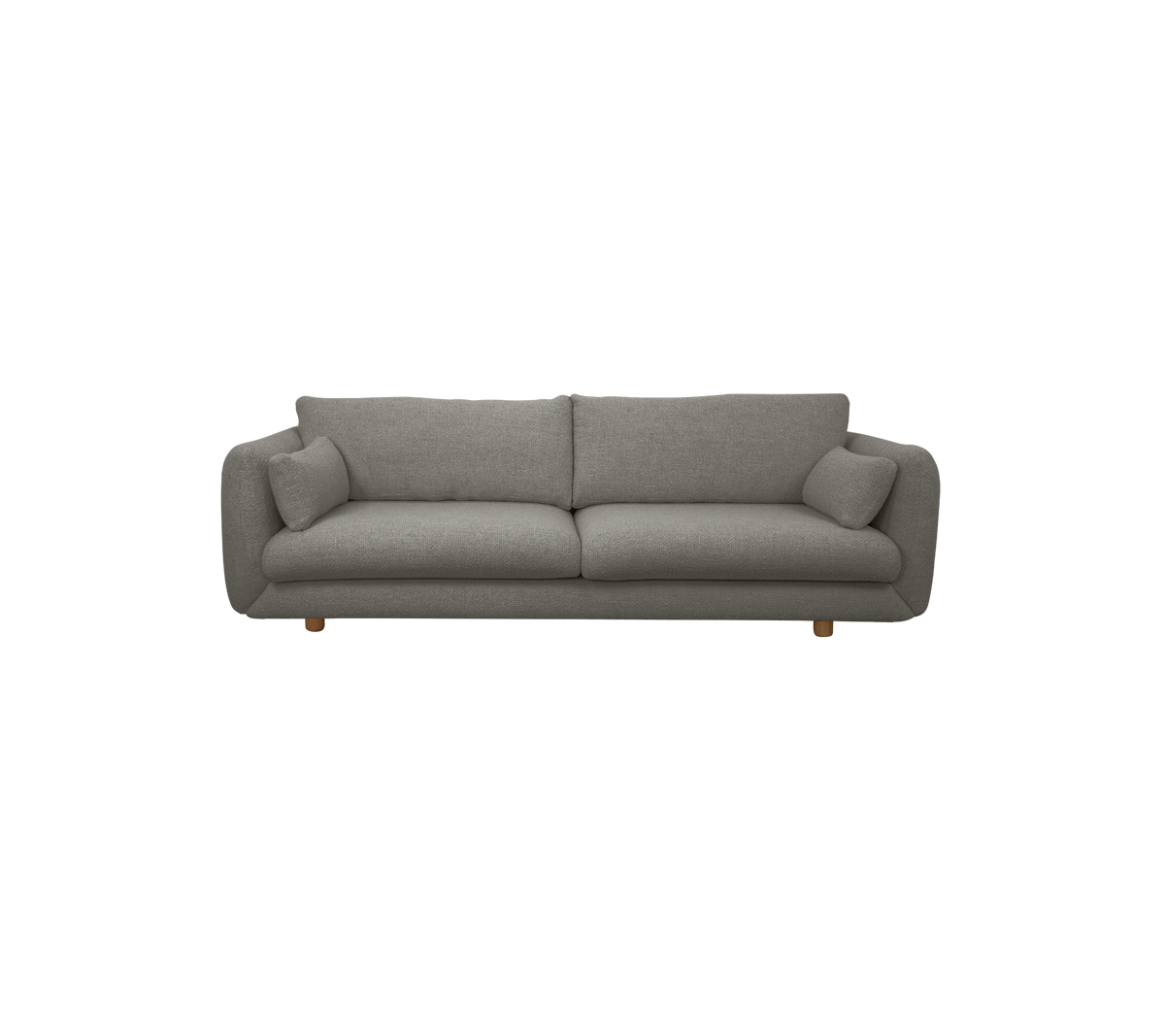 Cane-line Bloom 3-seter sofa m/teakbein, 250 cm – Grey, Essence