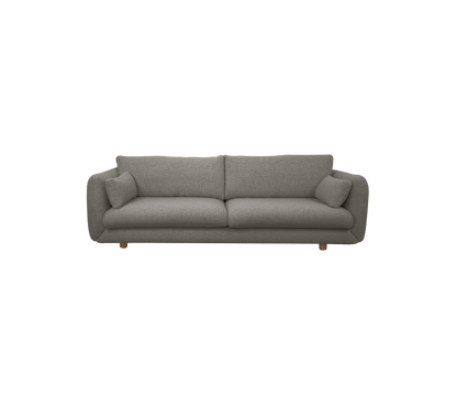 Cane-line Bloom 3-seter sofa m/teakbein, 250 cm – Grey, Essence