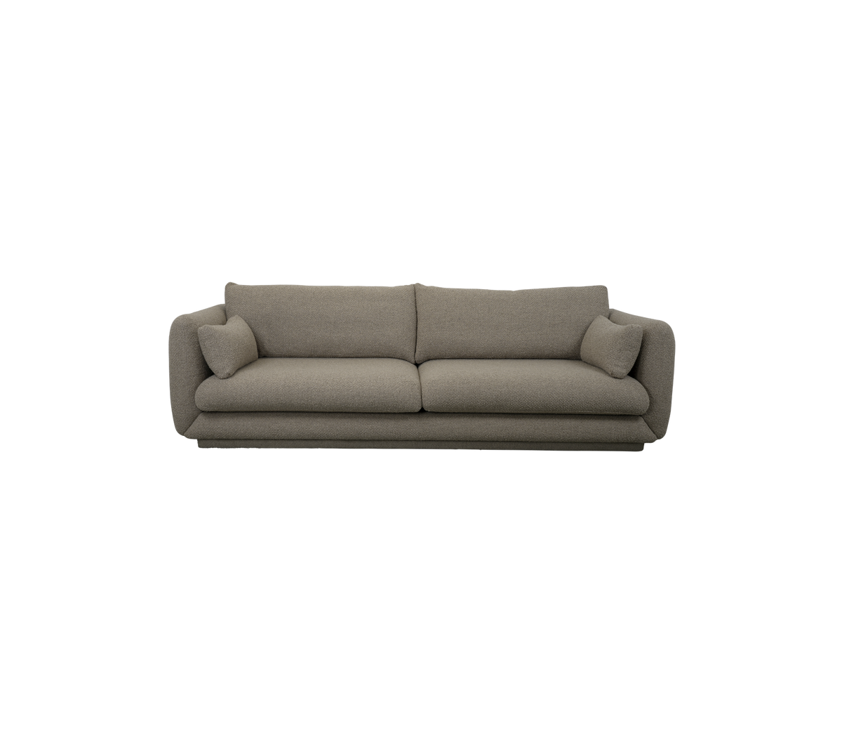Cane-line Bloom 3-seter sofa m/sokkel, 250 cm – Taupe, Flair/Kimi