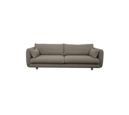 Cane-line Bloom 3-seter sofa m/teakbein, 250 cm – Taupe, Flair/Kimi