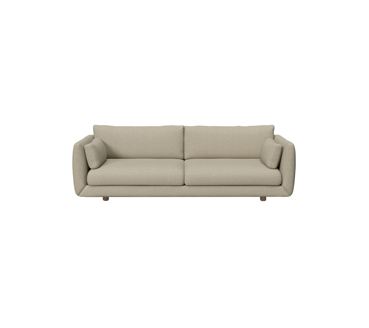 Cane-line Bloom 3-seter sofa m/teakbein, 250 cm