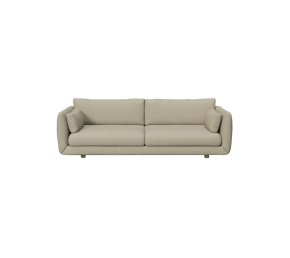 Cane-line Bloom 3-seter sofa m/teakbein, 250 cm
