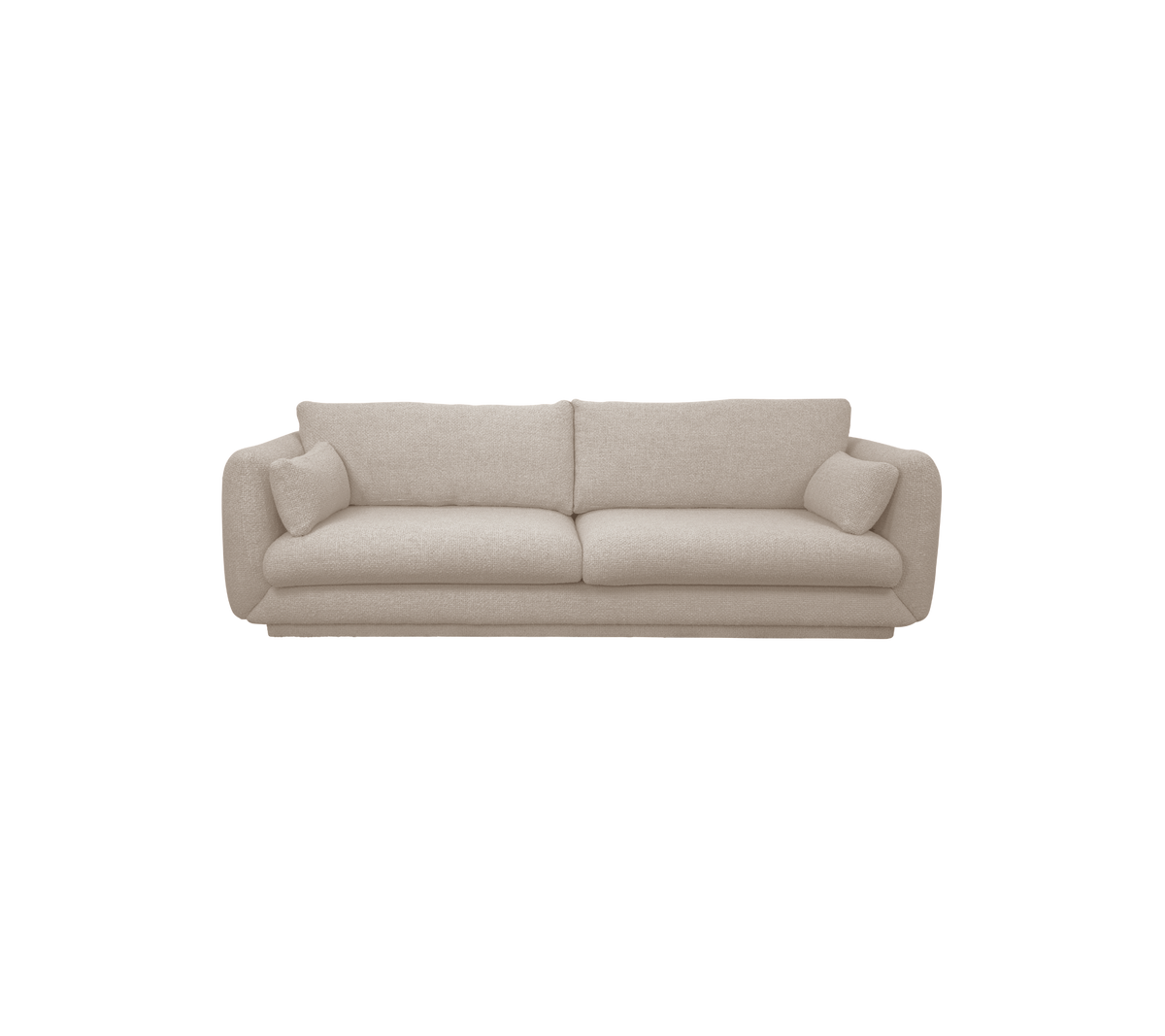 Cane-line Bloom 3-seter sofa m/sokkel, 250 cm – Sand, Emmi