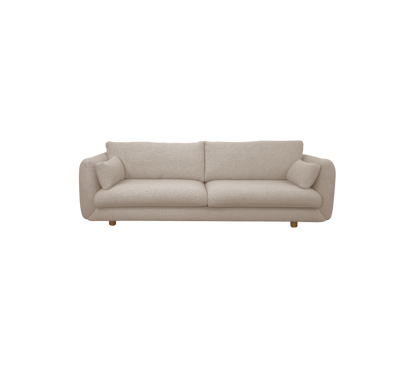 Cane-line Bloom 3-seter sofa m/teakbein, 250 cm – Sand, Emmi