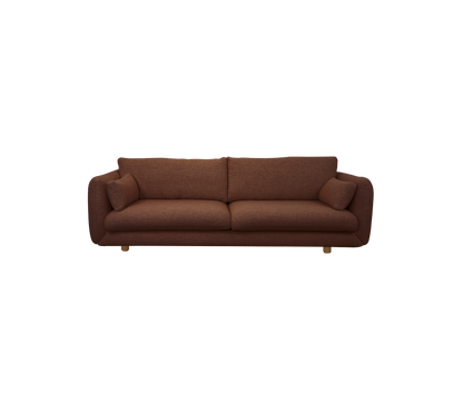 Cane-line Bloom 3-seter sofa m/teakbein, 250 cm – Desert red, Emmi