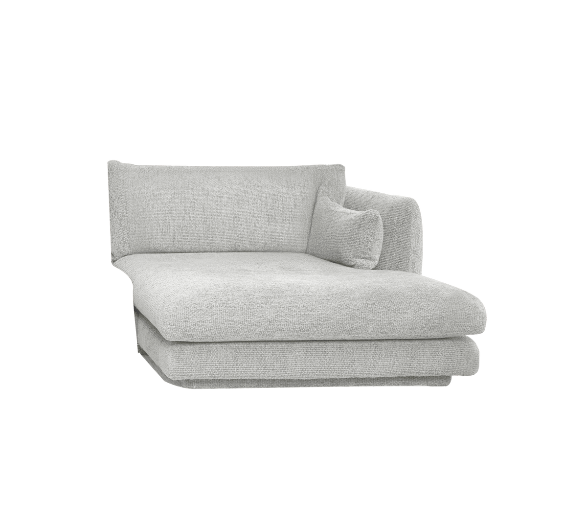 Cane-line Bloom sjeselongmodul venstre m/sokkel, 124×170 cm – Light grey, Ambience