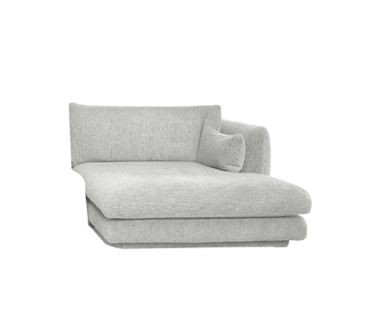 Cane-line Bloom sjeselongmodul venstre m/sokkel, 124×170 cm – Light grey, Ambience