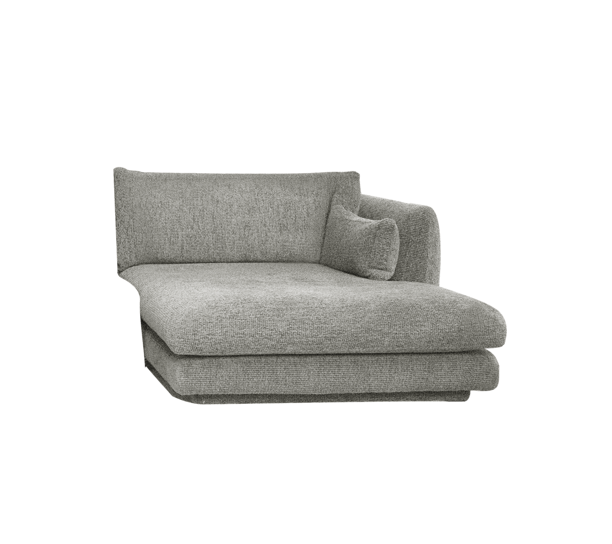 Cane-line Bloom sjeselongmodul venstre m/sokkel, 124×170 cm – Light grey, Essence