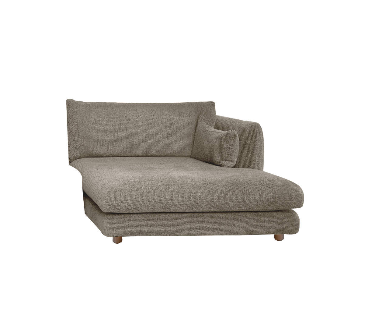 Cane-line Bloom sjeselongmodul venstre m/teakbein, 124×170 cm