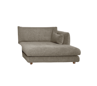 Cane-line Bloom sjeselongmodul venstre m/teakbein, 124×170 cm