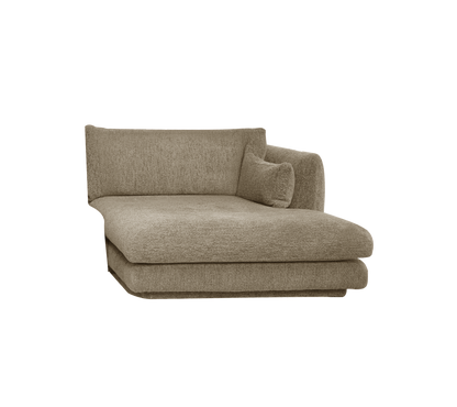 Cane-line Bloom sjeselongmodul venstre m/sokkel, 124×170 cm
