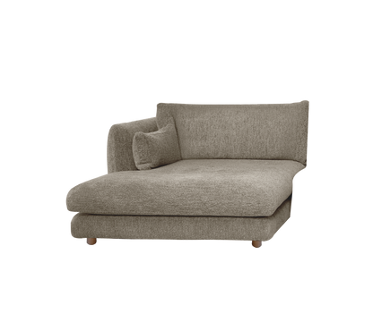 Cane-line Bloom sjeselongmodul høyre m/teakbein, 124×170 cm