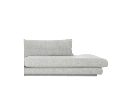 Cane-line Bloom open end-modul venstre m/sokkel, 158 cm – Light grey, Ambience