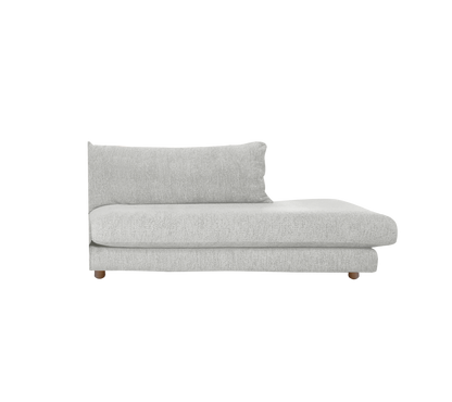Cane-line Bloom open end-modul venstre m/teakbein, 158 cm – Light grey, Ambience