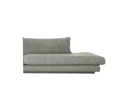 Cane-line Bloom open end-modul venstre m/sokkel, 158 cm – Grey, Essence