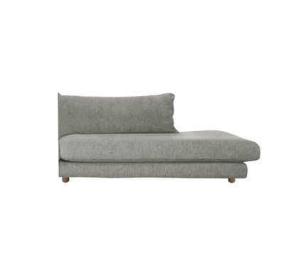 Cane-line Bloom open end-modul venstre m/teakbein, 158 cm – Grey, Essence