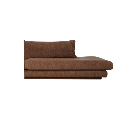 Cane-line Bloom open end-modul venstre m/sokkel, 158 cm – Desert red, Emmi