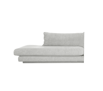 Cane-line Bloom open end-modul høyre m/sokkel, 158 cm – Light grey, Ambience