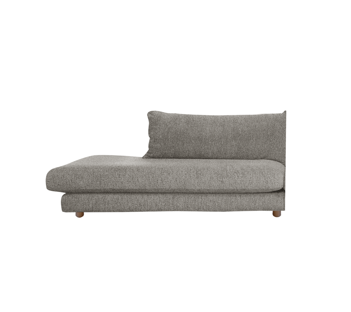 Cane-line Bloom open end-modul høyre m/teakbein, 158 cm – Light brown, Essence