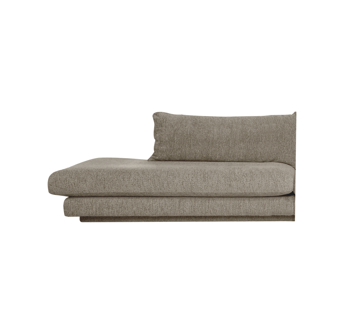 Cane-line Bloom open end-modul høyre m/sokkel, 158 cm