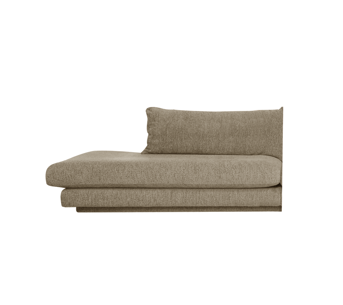 Cane-line Bloom open end-modul høyre m/sokkel, 158 cm