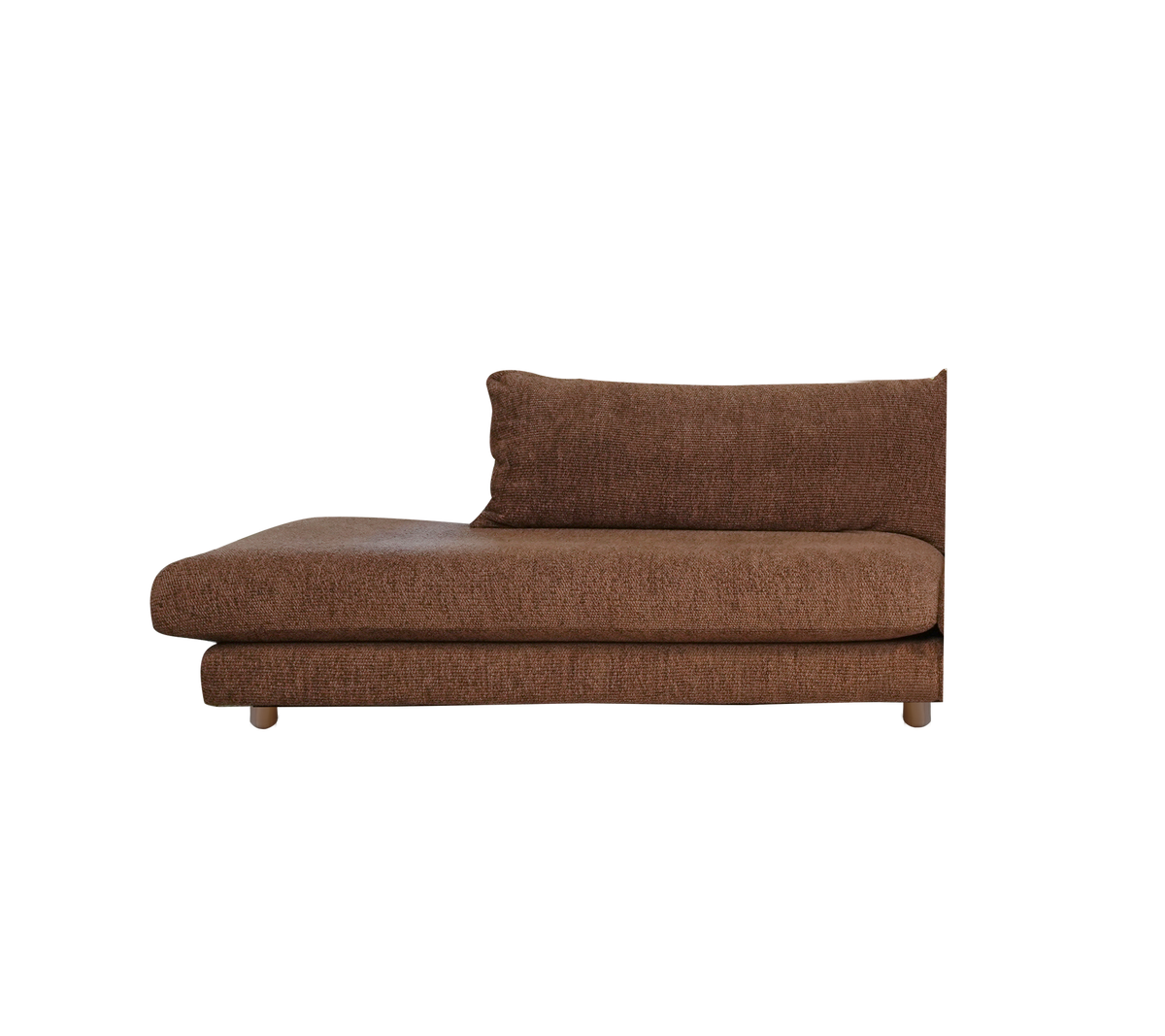 Cane-line Bloom open end-modul høyre m/teakbein, 158 cm – Desert red, Emmi
