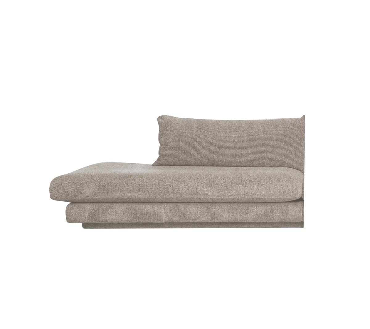 Cane-line Bloom open end-modul høyre m/sokkel, 158 cm