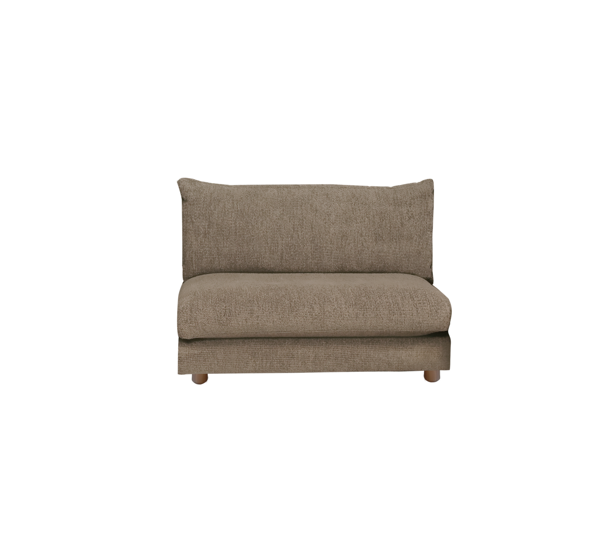 Cane-line Bloom enkeltmodul m/teakbein, 105 cm – Taupe, Flair/Kimi