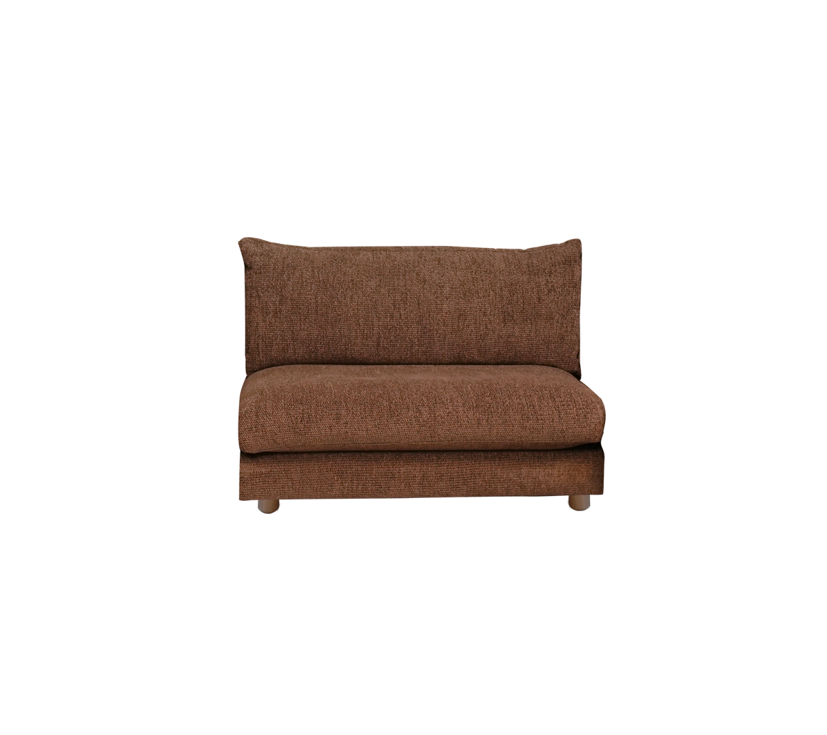 Cane-line Bloom enkeltmodul m/teakbein, 105 cm – Desert red, Emmi