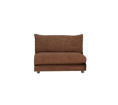 Cane-line Bloom enkeltmodul m/teakbein, 105 cm – Desert red, Emmi