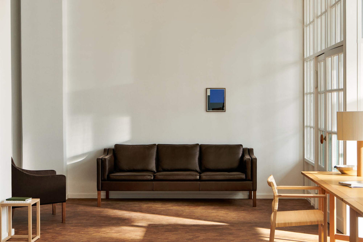 Fredericia Mogensen 2213 Sofa 221 cm, 3-seter. Velg tekstil og treverk