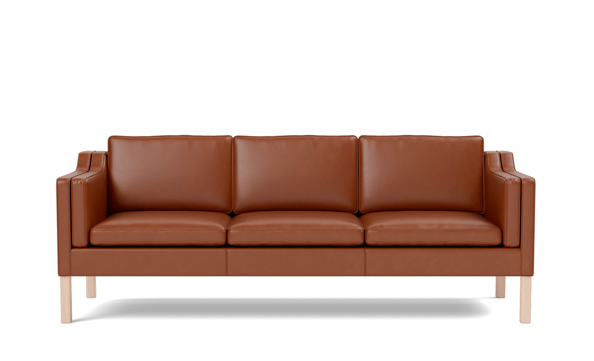 Fredericia Mogensen 2213 Sofa 221 cm, 3-seter. Velg tekstil og treverk.