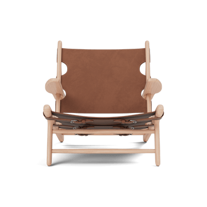 Fredericia The Hunting Chair lenestol. Velg skinn og treverk.