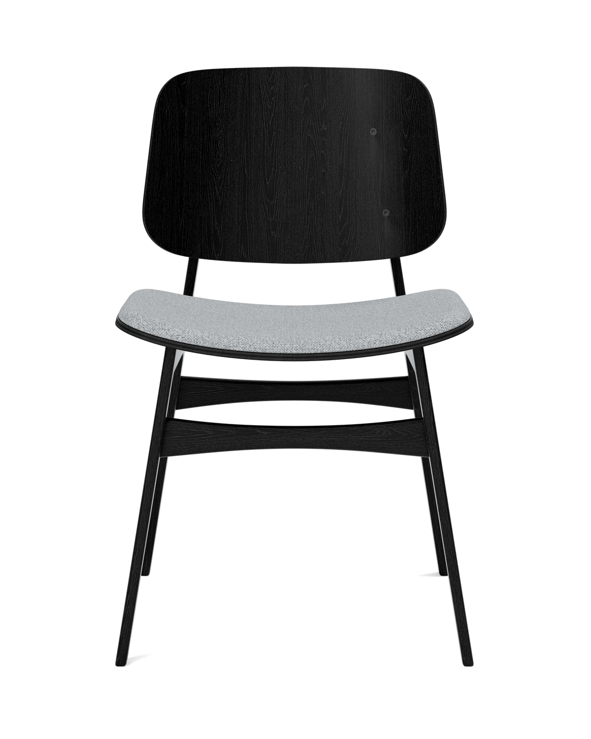 Fredericia Søborg Wood base Chair setepolstret. Velg tekstil og treverk.