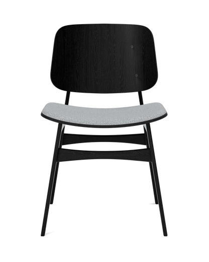 Fredericia Søborg Wood base Chair setepolstret. Velg tekstil og treverk.