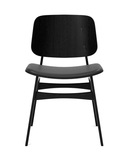 Fredericia Søborg Wood base Chair setepolstret. Velg tekstil og treverk