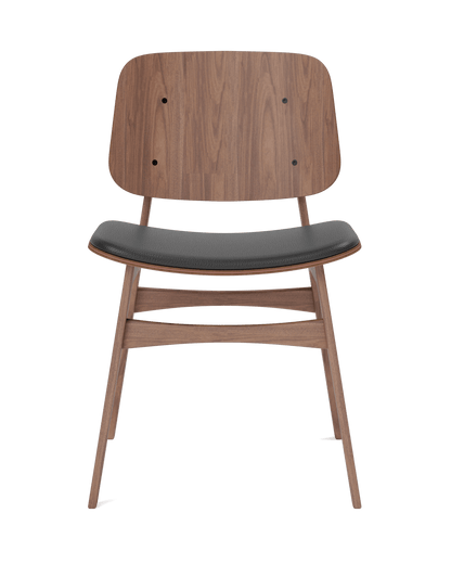 Fredericia Søborg Wood base Chair setepolstret. Velg tekstil og treverk.