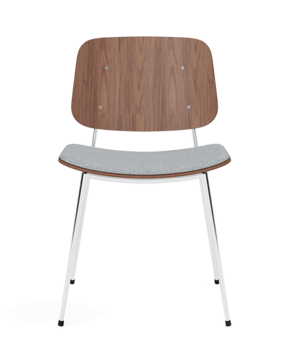 Fredericia Søborg Metal base Chair setepolstret. Velg tekstil og treverk.