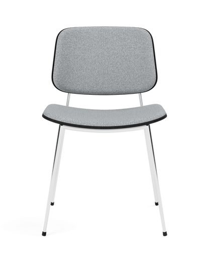 Fredericia Søborg Metal base Chair forsidepolstret. Velg tekstil og treverk.