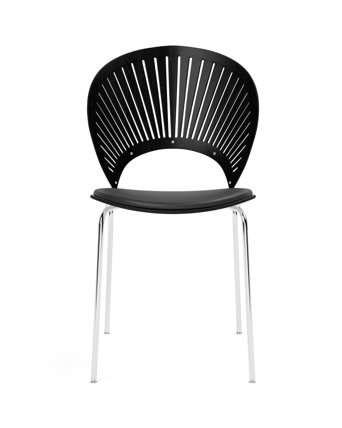 Fredericia Trinidad Chair setepolstret – Sort ask. Velg tekstil.